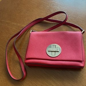 Kate Spade Red Saffiano Leather Crossbody